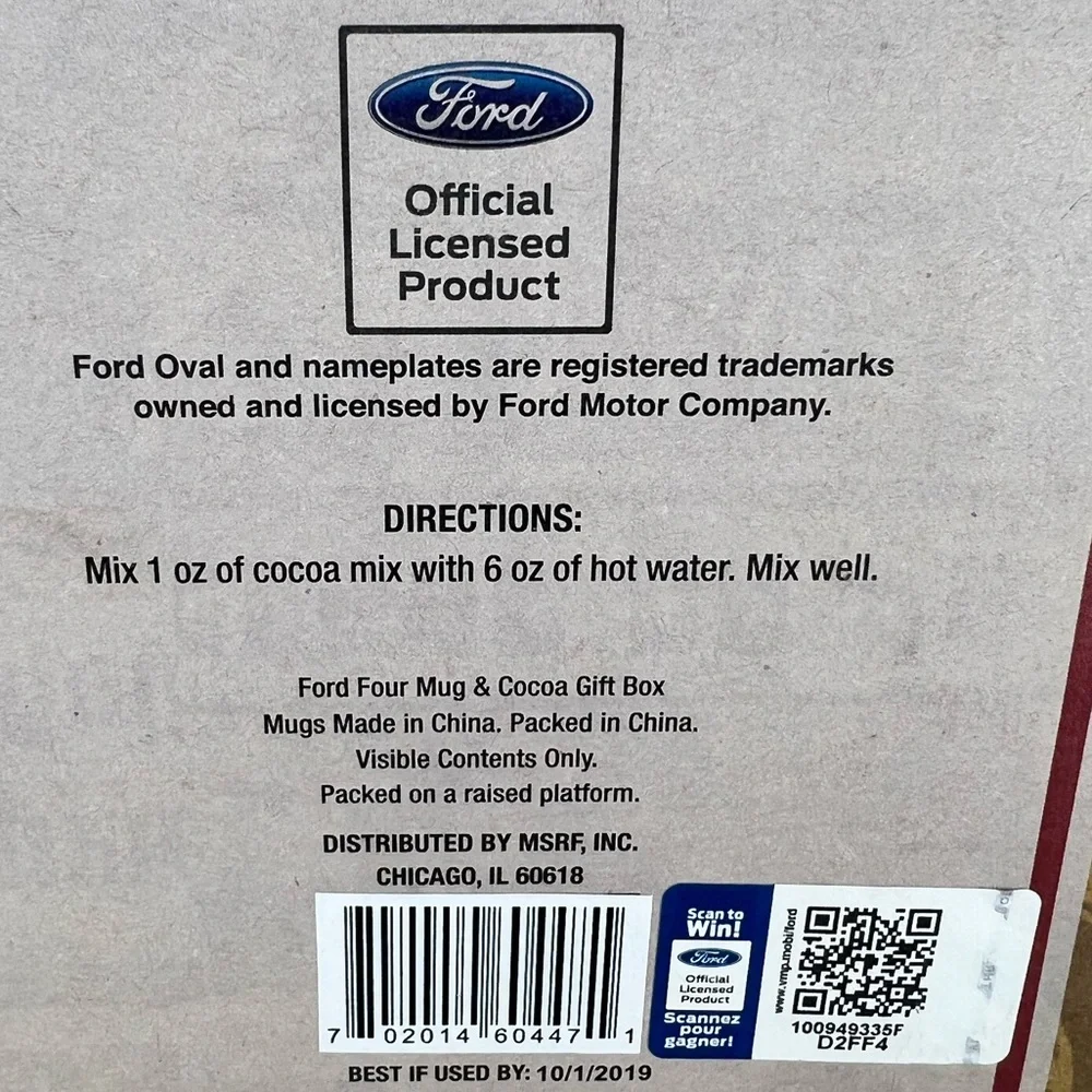 New Ford Mustang 4 Mug Set - Picture 10 of 10